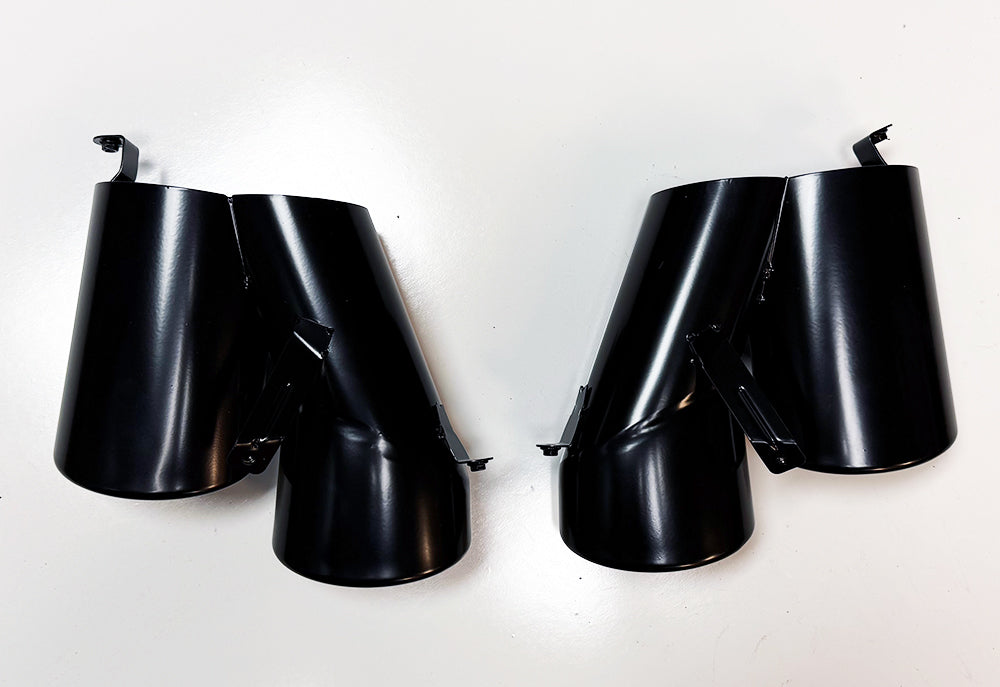 Exhaust Tips Quad Black for Honda Accord 4dr Sedan (2018-2022) 