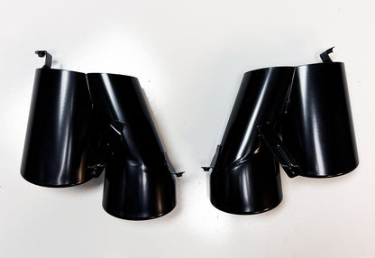 Exhaust Tips Quad Black for Honda Accord 4dr Sedan (2018-2022) 