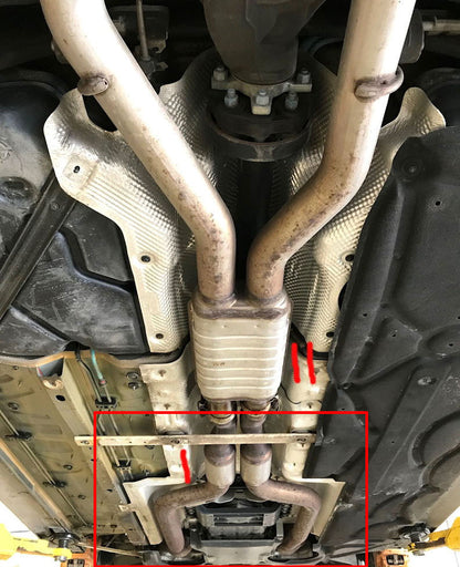 Decated Downpipes For Mercedes Benz E63 (2012-2016)/ CLS63 (2012-2014) AMG 5.5L 4Matic RWD Biturbo Engine