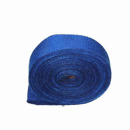 50 FT Blue Exhaust Heat Wrap Tape Manifold Header Pipe Cooling