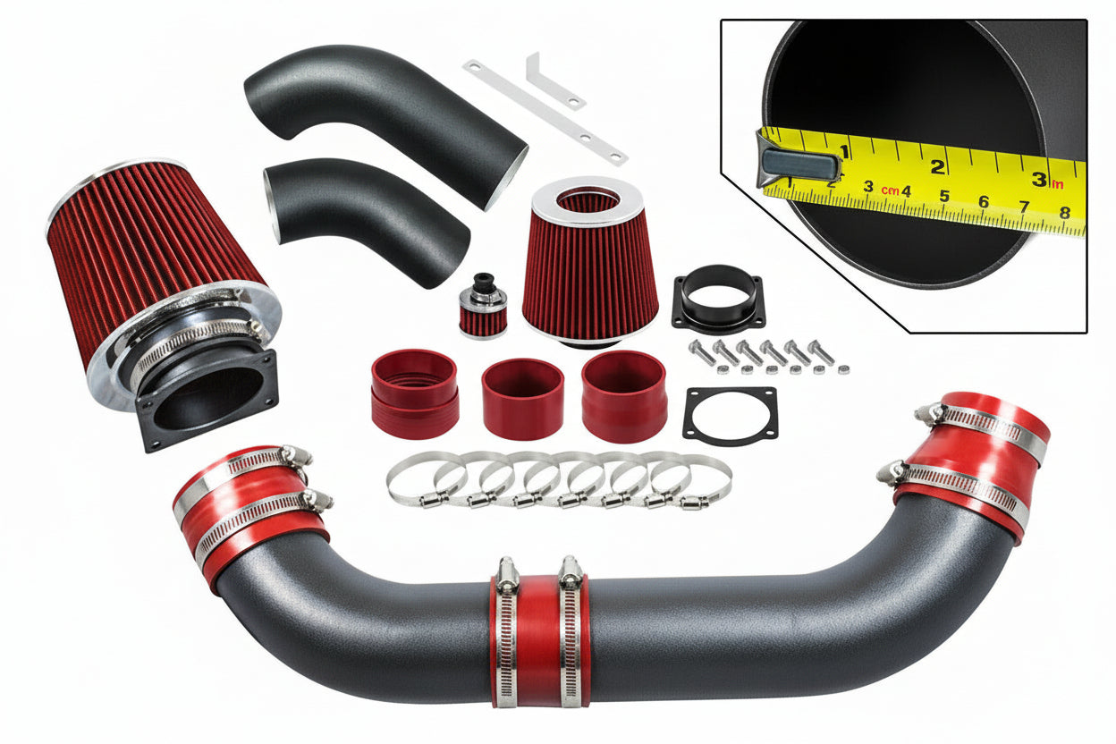 Performance Air Intake For Ford Ranger 1991-1994 With 4.0L OHV V6 Engine Red