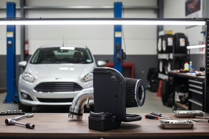 Performance Air Intake w/Heat Shield For Ford Fiesta (2008-2018) with 1.6L Engine Black Default Title