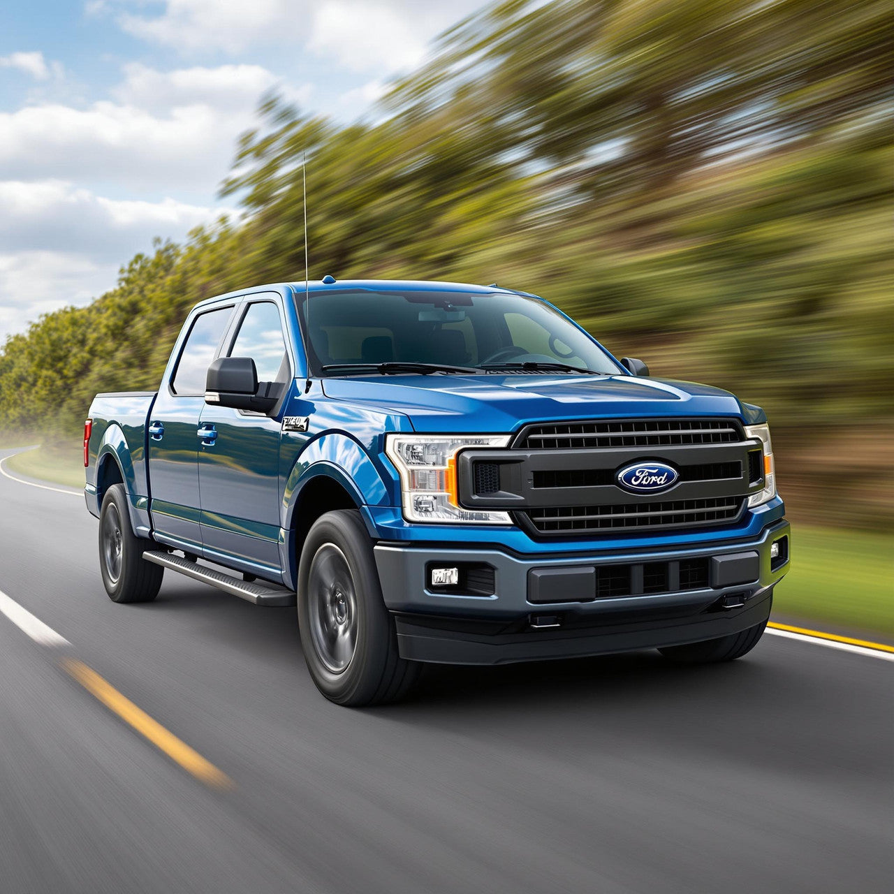 Cold Air Intake for Ford F-150 (2015-2020) 5.0L V8 Engine Blue