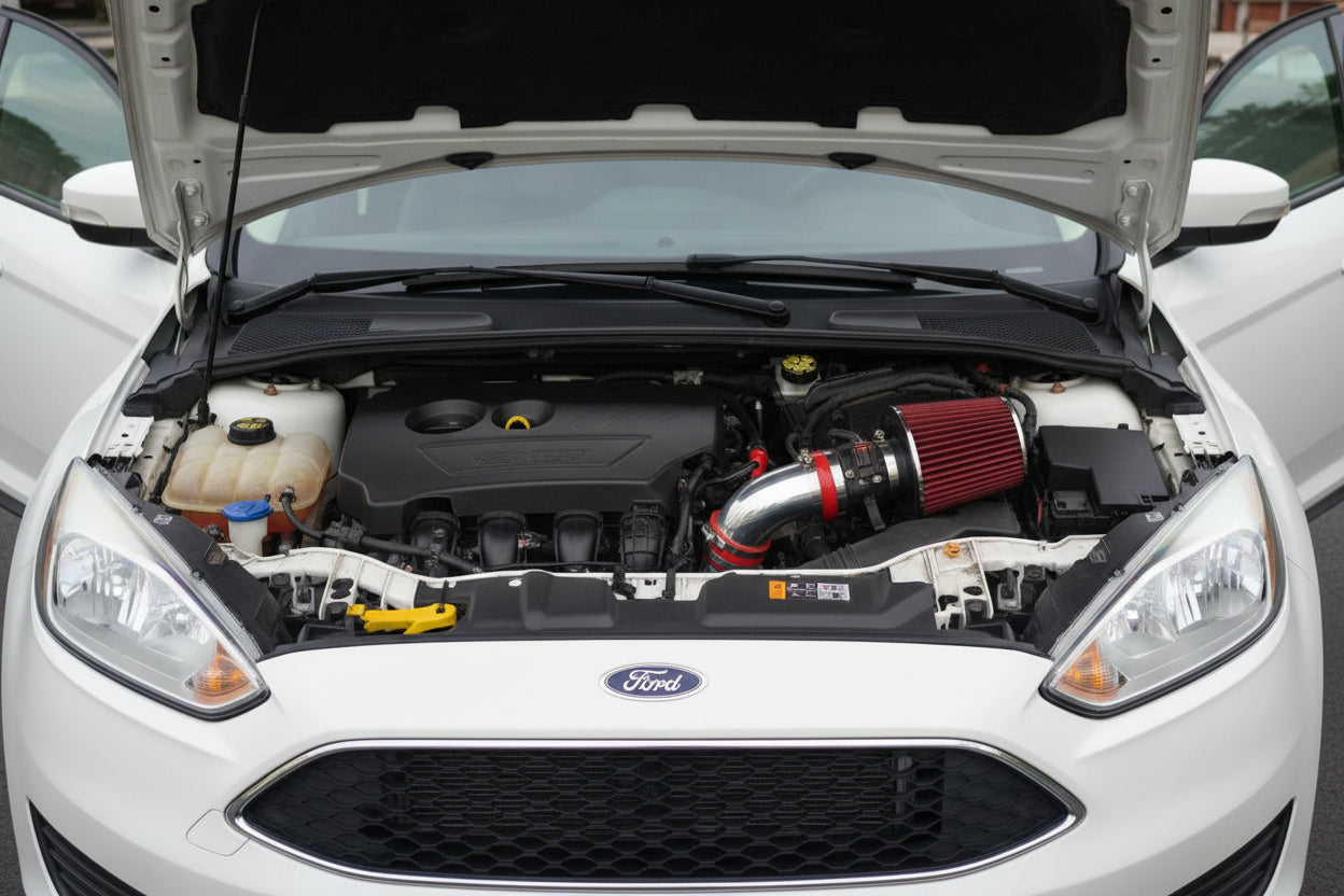 Performance Air Intake For Ford Focus (2012-2018) With 2.0L 4Cyl Engine Red