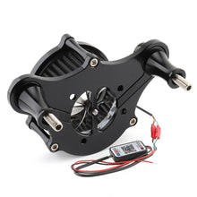 For Harley Air Cleaner Intake Filter LED Touring Street Road Glide Softail Dyna (1993+) - Black