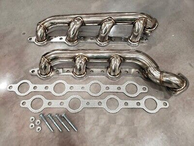 Stainless Steel Headers Manifolds For Ford F250 F350 F450 (1997-2003) with 7.3L Powerstroke Diesel Engine Default Title