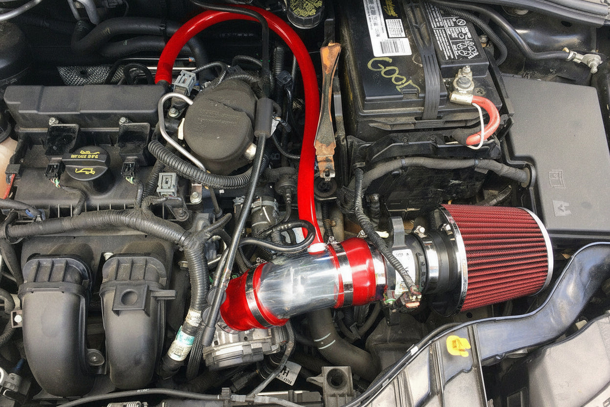 Performance Air Intake For Ford Focus (2012-2018) With 2.0L 4Cyl Engine Red