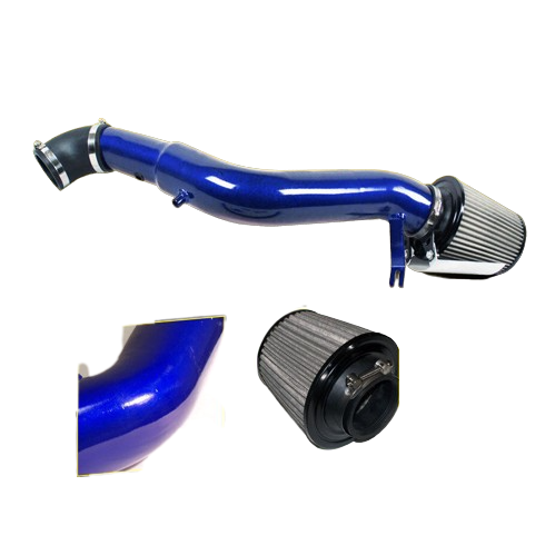 Blue Polished Cold Air Intake for Jeep Grand Cherokee (2005-2010) with 3.7L V6 Engine