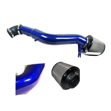 Blue Polished Cold Air Intake for Jeep Grand Cherokee (2005-2010) with 3.7L V6 Engine Default Title