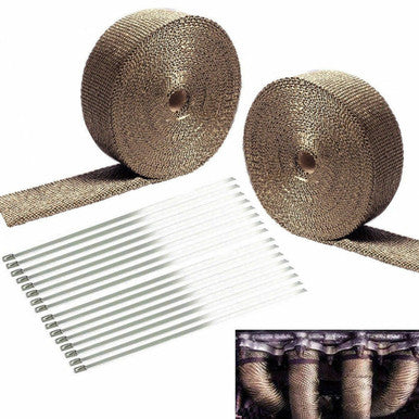 50 Ft Thermal Wrapping Golden Heat Tape for Exhaust Manifold Header Default Title