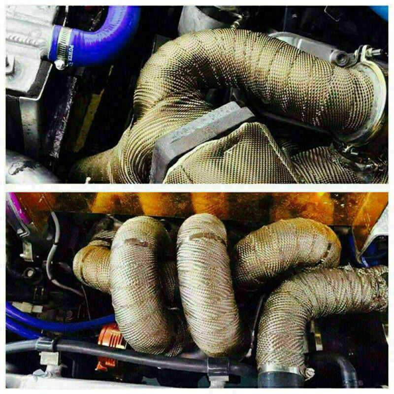 50 Ft Thermal Wrapping Golden Heat Tape for Exhaust Manifold Header