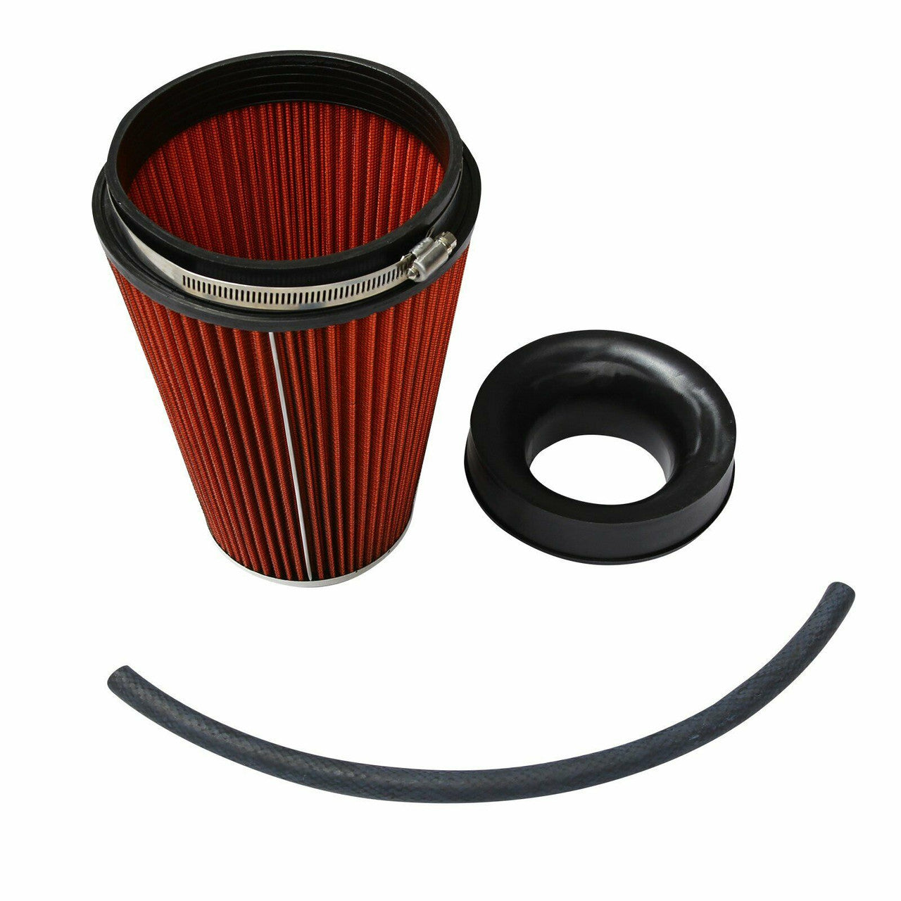 Cold Air Intake W/Heat Shield For GMC Yukon (2009-2013) with 4.8L/5.3L/6.2L V8 Engines Red