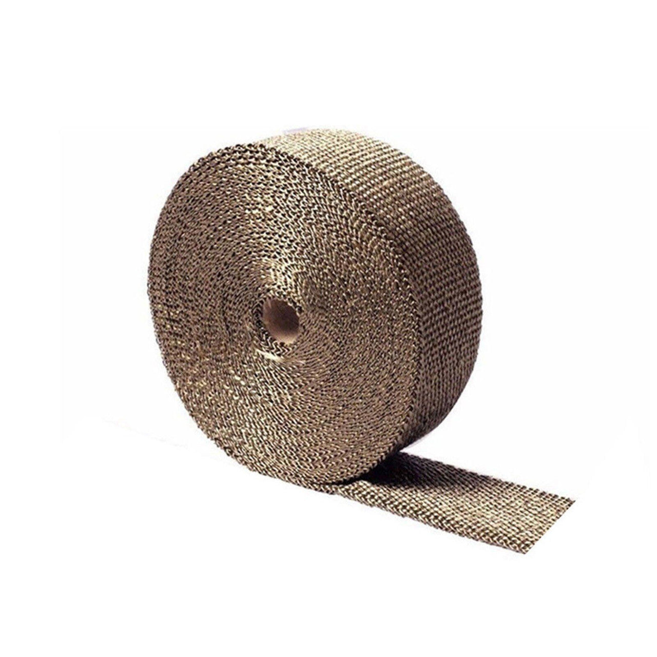 100 Ft Titanium Color Heat Tape Exhaust Manifold Header Pipe Wrap 4 Rolls