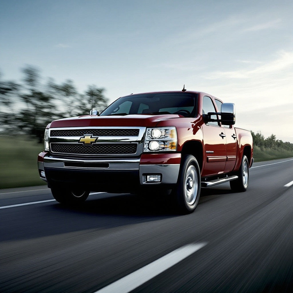 Cold Air Intake Kit for Chevrolet Silverado 1500 (2009-2013) with 4.8L / 5.3L / 6.0L / 6.2L V8 Engine Chrome Black