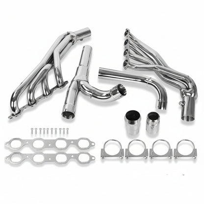 Long Exhaust Header for Chevrolet Silverado (2014-2018) with 5.3L 6.2L V8 Engine