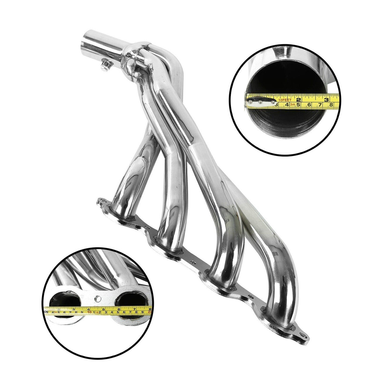 Long Exhaust Header for Chevrolet Silverado (2014-2018) with 5.3L 6.2L V8 Engine