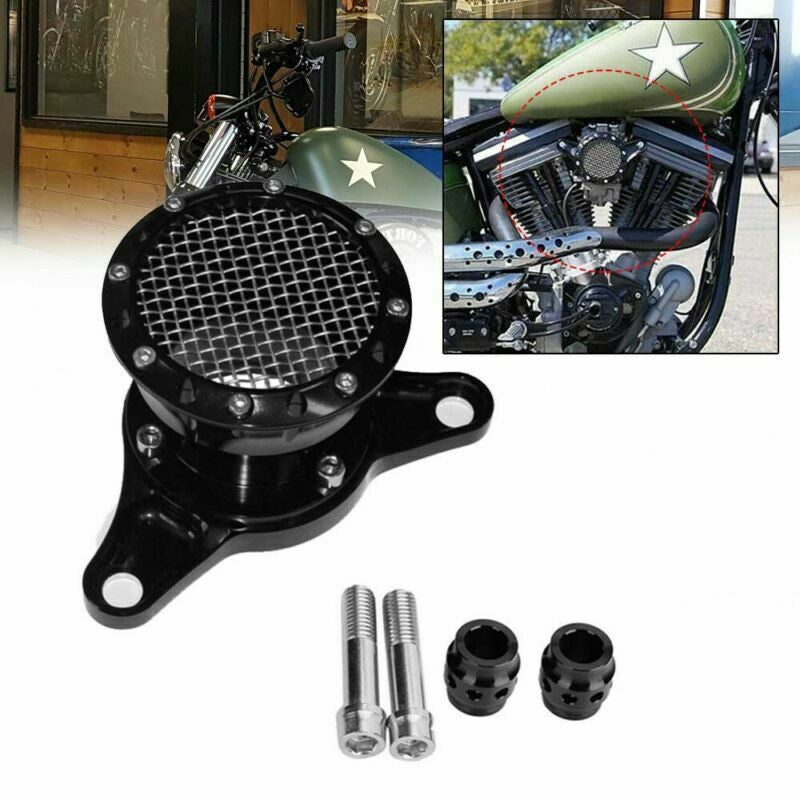 Velocity Stack Air Cleaner Intake Filter for Harley Sportster Black