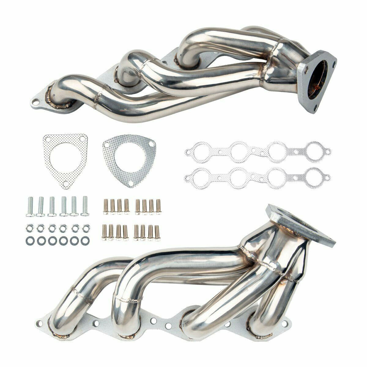 Short Exhaust Header for Chevrolet Silverado/GMC Sierra (1999-2005) with 4.8L 5.3L V8 Engine