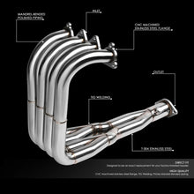 Tri-Y Exhaust Header Manifold For Honda Civic/Acura Integra (1992-2001) With H22 Engine