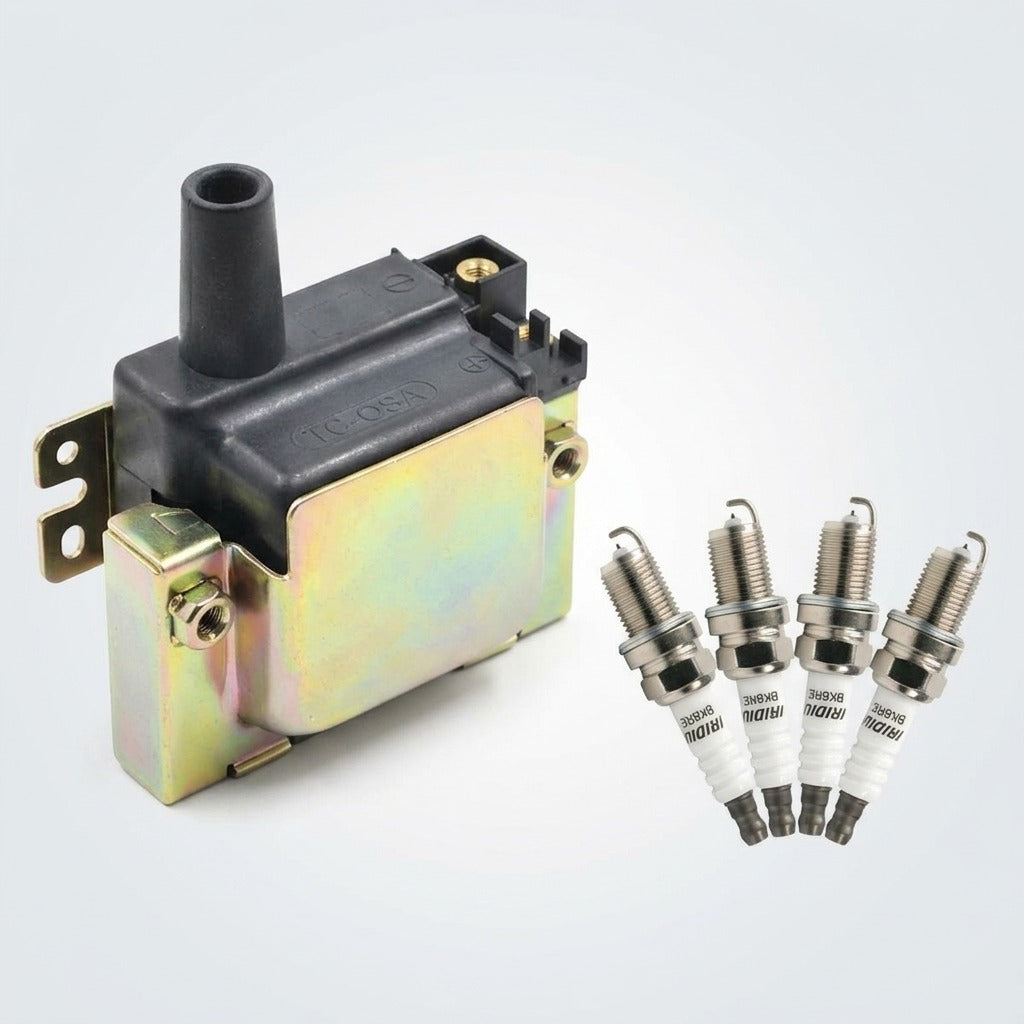 Ignition Coil and Iridium Spark Plugs for Acura Integra (1994-2001) 1.8L