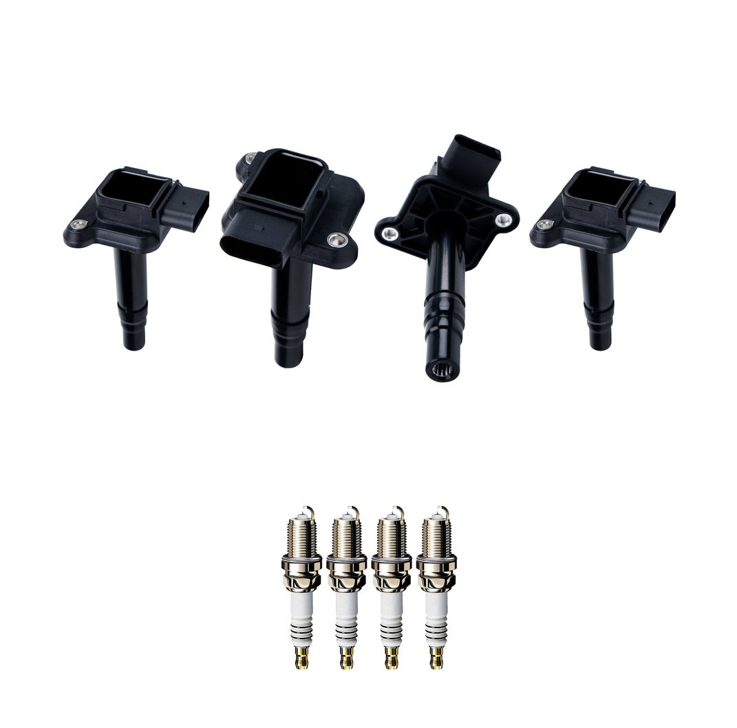 Ignition Coil and Iridium Spark Plugs for Audi A4 (1997-2000) 1.8L