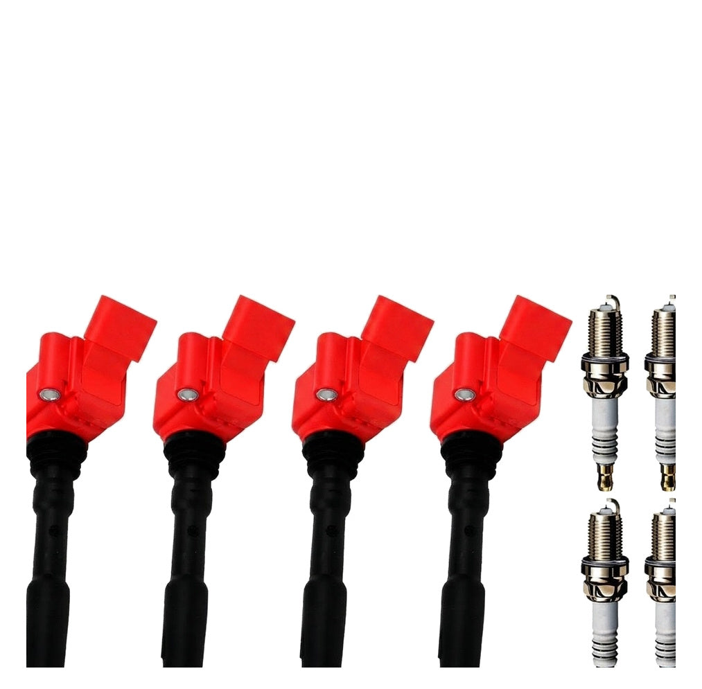 Ignition Coil and Iridium Spark Plugs for Audi A4 (2017-2020) 2.0L