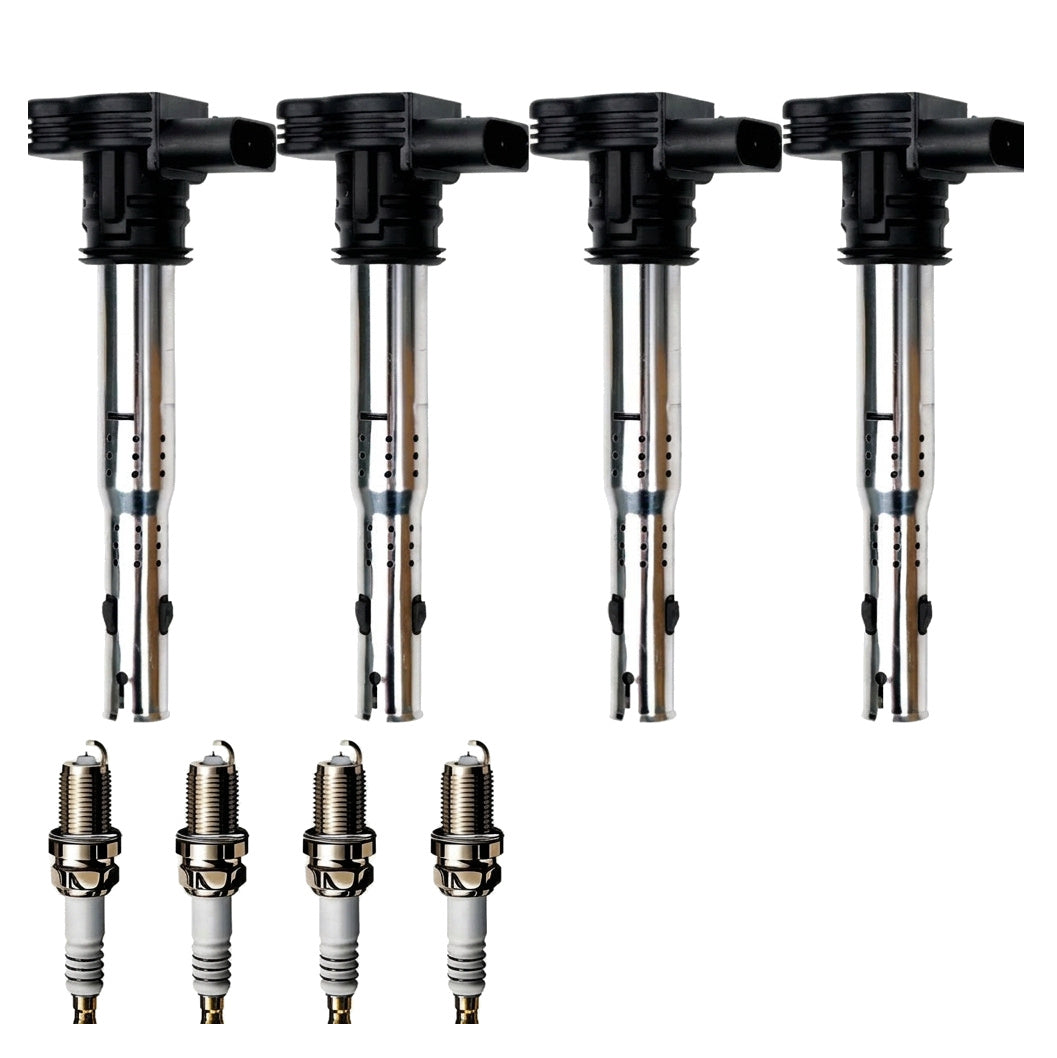 Ignition Coil and Iridium Spark Plugs for Audi A5 (2012-2014) 1.8L