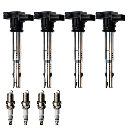 Ignition Coil and Iridium Spark Plugs for Audi A5 (2012-2014) 1.8L