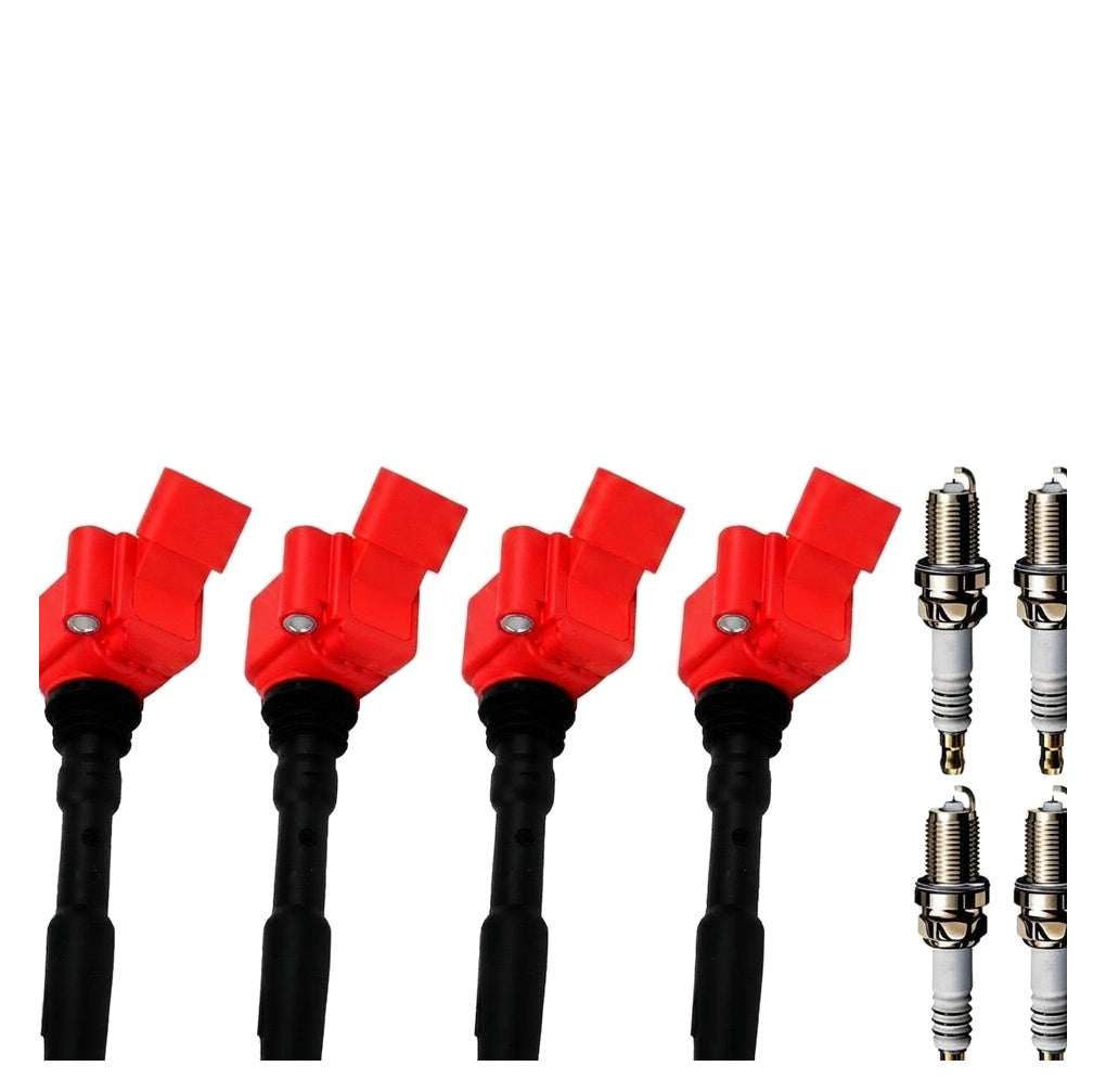 Ignition Coil and Iridium Spark Plugs for Audi A5 (2018-2019) 2.0L