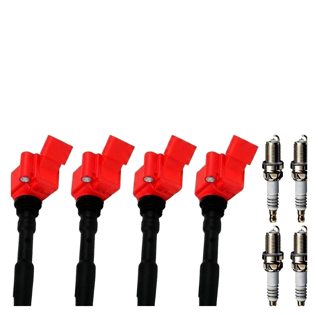 Ignition Coil and Iridium Spark Plugs for Audi A6 (2016-2018) 2.0L
