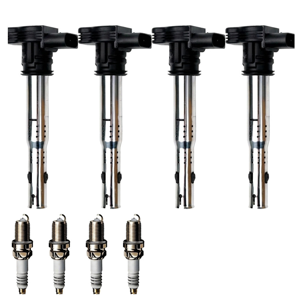 Ignition Coil and Iridium Spark Plugs for Audi Q3 (2015-2016) 2.0L