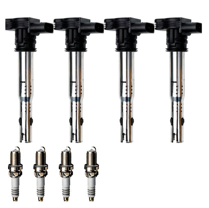 Ignition Coil and Iridium Spark Plugs for Audi Q3 (2015-2016) 2.0L