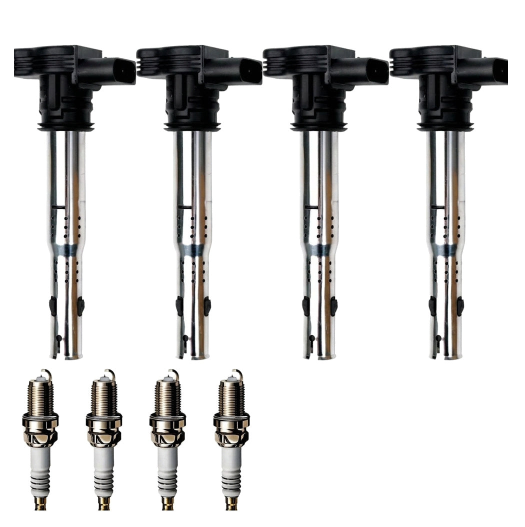 Ignition Coil and Iridium Spark Plugs for Audi Q5 (2010-2015) 2.0L