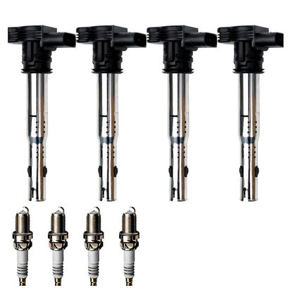 Ignition Coil and Iridium Spark Plugs for Audi Q5 (2010-2015) 2.0L