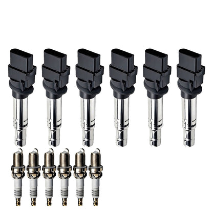 Ignition Coil and Iridium Spark Plugs for Audi Q7 (2007-2010) 3.6L