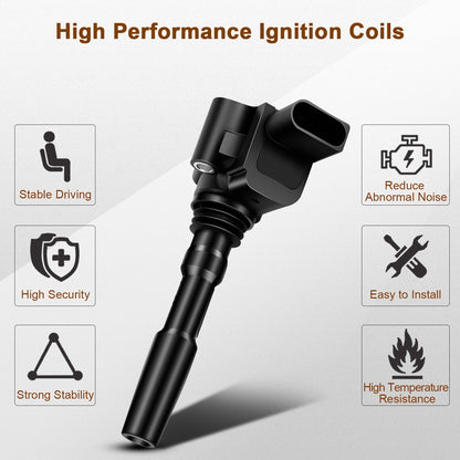 Ignition Coil and Iridium Spark Plugs for Audi S8 (2016-2018) 4.0L