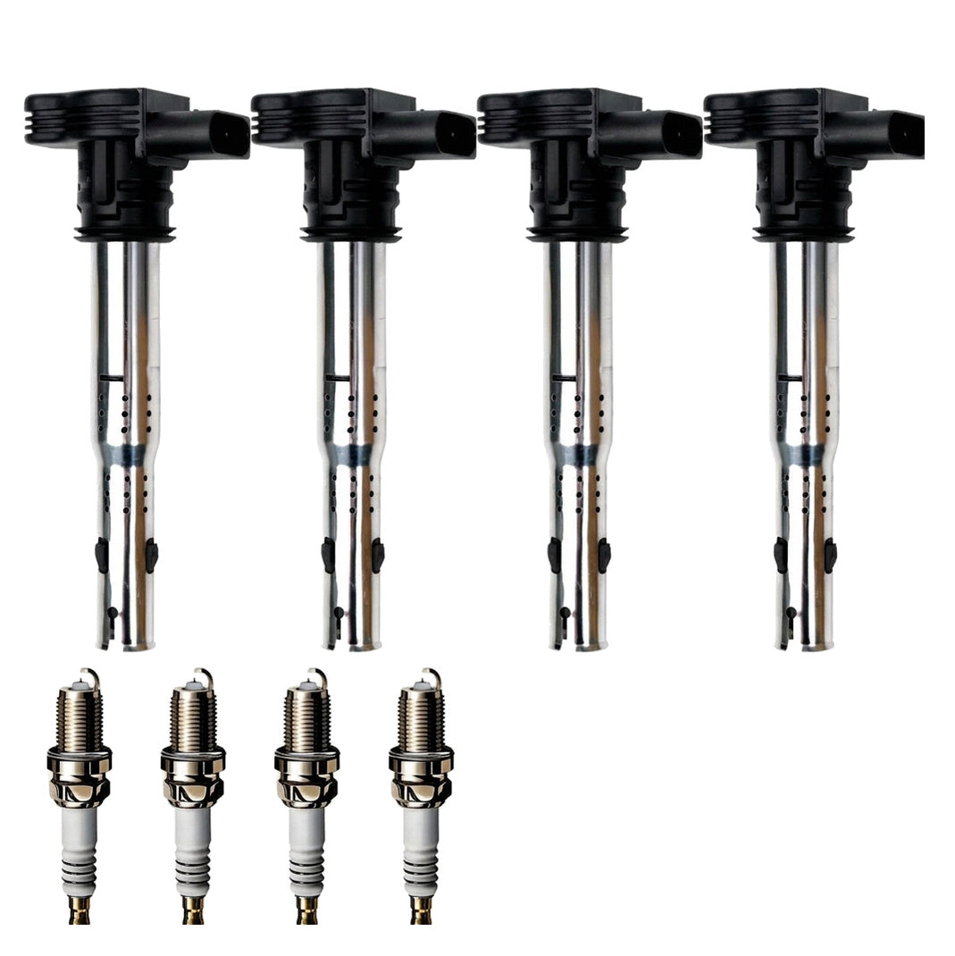 Ignition Coil and Iridium Spark Plugs for Audi TT (2007-2014) 2.0L