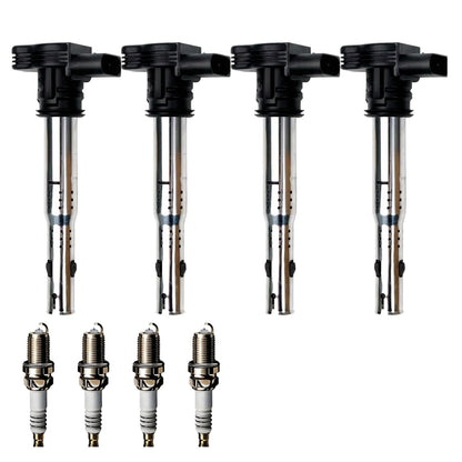 Ignition Coil and Iridium Spark Plugs for Audi TT (2007-2014) 2.0L