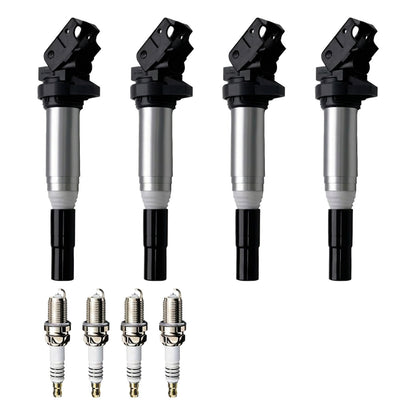 Ignition Coil and Iridium Spark Plugs for BMW 1 Series (2005-2007) 2.0L