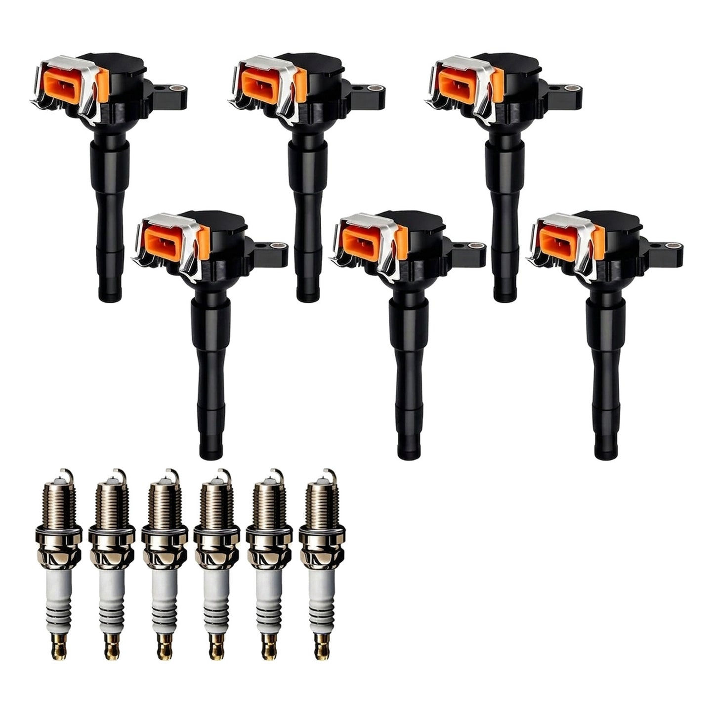 Ignition Coil and Iridium Spark Plugs for BMW 3 Series (1996-2002) 2.5L 2.8L