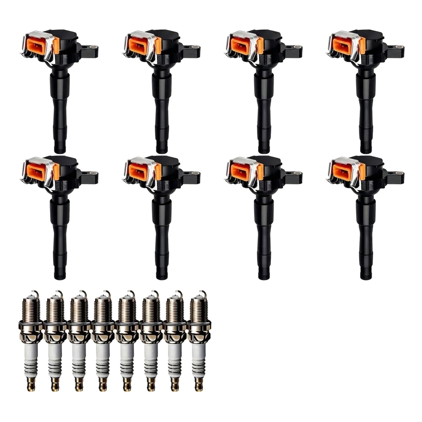 Ignition Coil and Iridium Spark Plugs for BMW 5 Series (1997-2003) 4.4L