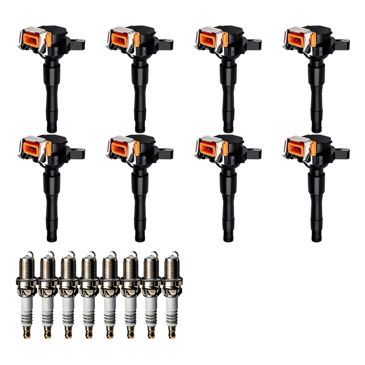 Ignition Coil and Iridium Spark Plugs for BMW 5 Series (1997-2003) 4.4L