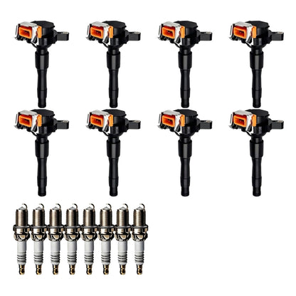 Ignition Coil and Iridium Spark Plugs for BMW 5 Series (1997-2003) 4.4L