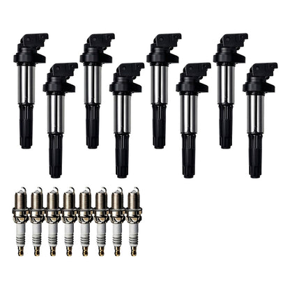Ignition Coil and Iridium Spark Plugs for BMW 5 Series (2006-2009) 4.8L
