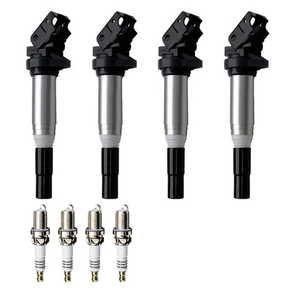 Ignition Coil and Iridium Spark Plugs for BMW X1 (2016-2018) 2.0L