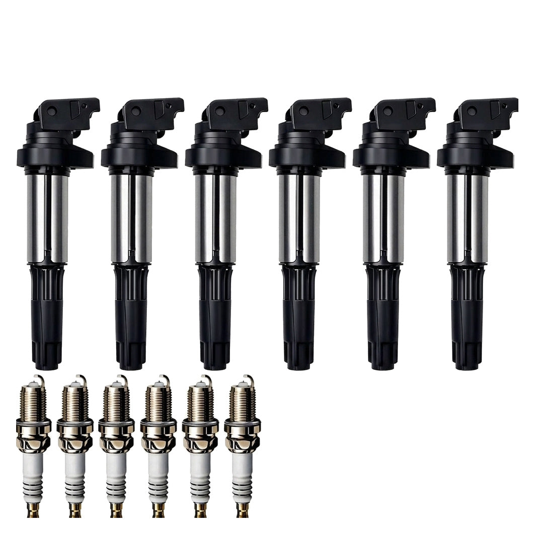 Ignition Coil and Iridium Spark Plugs for BMW X3 (2004-2006) 3.0L
