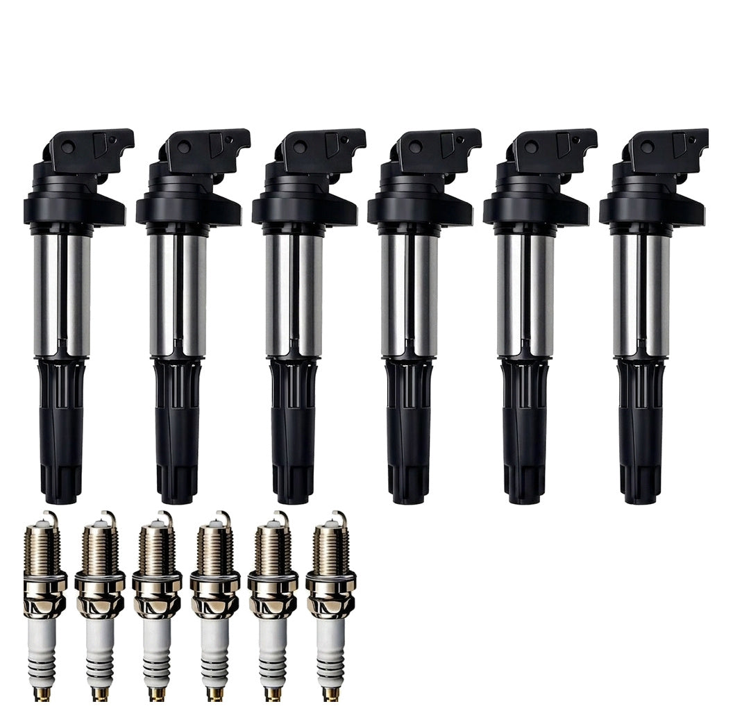 Ignition Coil and Iridium Spark Plugs for BMW X3 (2004-2010) 2.5L