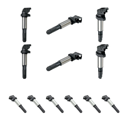 Ignition Coil and Iridium Spark Plugs for BMW X5 (2001-2002) 3.0L
