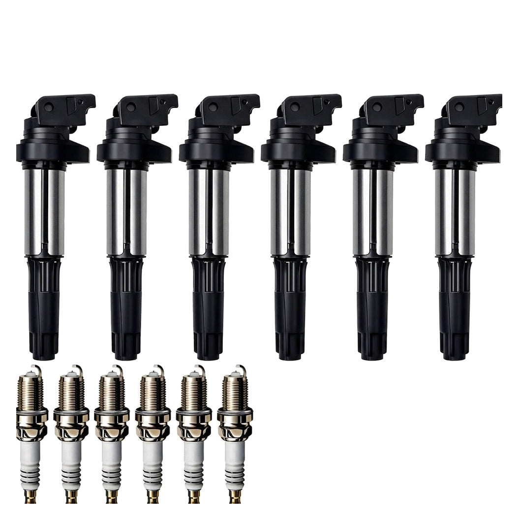 Ignition Coil and Iridium Spark Plugs for BMW X5 (2003-2006) 3.0L
