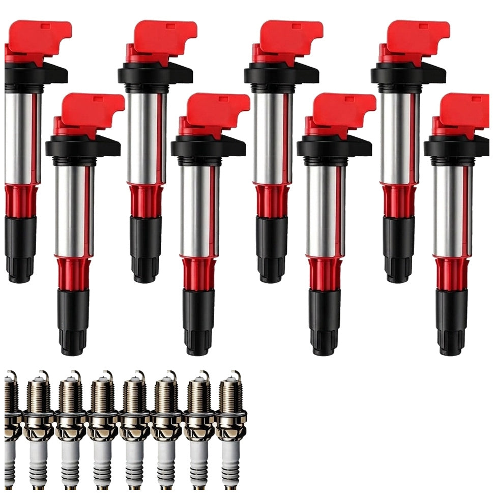 Ignition Coil and Iridium Spark Plugs for BMW X5 (2004-2009) 4.8L